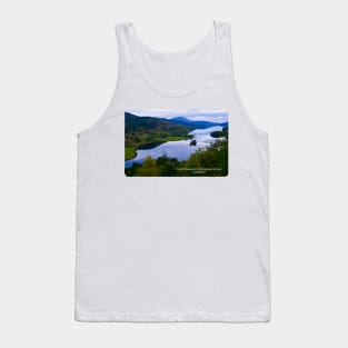 Loch Tummel from Queen's View, Perthshire, Scotland Tank Top